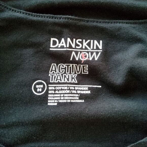 Danskin Now Active Tank with Built-in-bra Size S Black - Picture 5 of 8